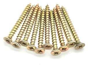 200 Pcs Box of Wood Screws 3mm x 30mm Double Countersunk Premium Easy Drive Woodscrews