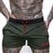 Muscle Alive Herren Sport Running 4 Elite Teilt Laufen Kurze Hose mit Futter Schnell Trocken Shorts Armeegrün M