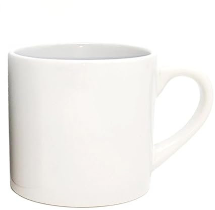 Ink Express 6oz White Sublimation Children’s ORCA Coated Sublimation Mugs, 48 Pack - Blank Plain Heat Press Printing Ceramic Mugs with Gift Boxes
