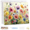 MEIYUDA Peinture par Numero Adulte avec Cadre Encre Style Fleur, DIY Kit Peinture, Pinceaux Peinture de Dessin de Pigment Acrylique, Loisirs Créatifs Adultes Decoration Maison Cadeau 40x30cm