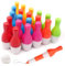 20 Stücke Bowling-Kugelschreiber, Mini Bowling Stifte Druckkugelschreiber Kunststoff Kugelschreiber Bowling Rollerball Stifte für Kinder, Studenten, Schreibwaren, Schulbedarf (Gemischte Farben)