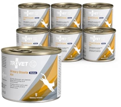 Trovet Urinary Struvite ASD Huhn | 6 x 200 g | Diätalleinfutter für Katzen mit wiederkehrenden Struvitkristallen | Nassfutter mit niedrigem Kalium- & reduziertem Magnesiumgehalt