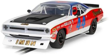 Scalextric C4525 1:32 Plymouth Barrac. Spa Classic 23 HD - Slotcar, Rennbahn, Auto für Rennbahn, Rennbahnauto, Rennbahn für Kinder, Kinderspielzeug, Zubehör für Kinderrennbahnen