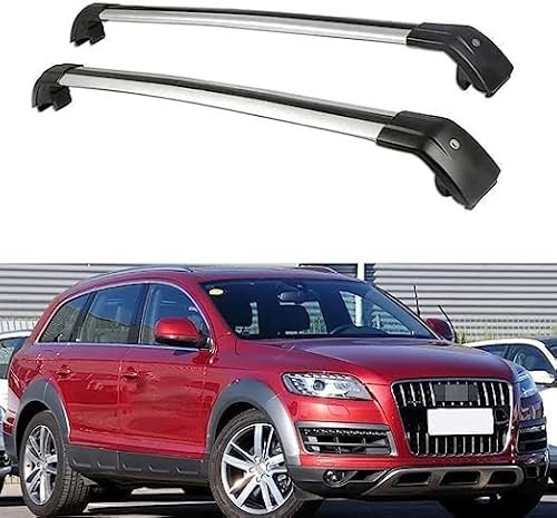 TaoZong Dachreling Rack,Für Audi Q7 SUV 2006-2015,Dachträger-Querstangen Anti-Rost Dachgepäckträger