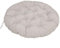Wasserdichtes Outdoor-Stuhlkissen für rundes Gartensofa, dick gepolstertes Kissen zum Entspannen auf Gartenmöbeln, Grau, 110 x 110 cm Größe