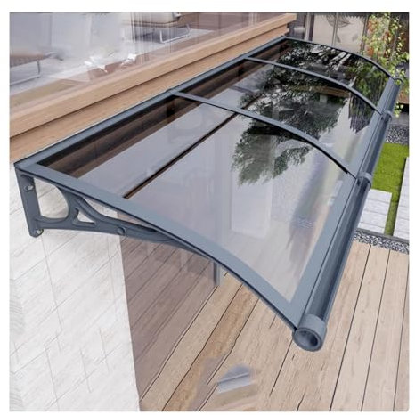YPIOUREN Window canopy awning Door awning canopy UV protection rain and snow protection for front door/back porch easy to assemble window canopy(60cm/24in*60cm/24in)