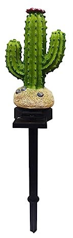 iplusmile Decorativa Forma Cactus per Esterni Illuminazione e Paesaggio con LED Resistente e Facile da Installare Accensione Automatica Al per Cortile
