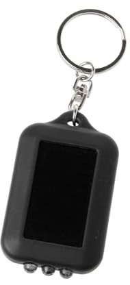 TENYELE Llavero de linterna LED solar portátil, práctico llavero con textura ligera para acampar y situaciones de emergencia, llavero LED solar