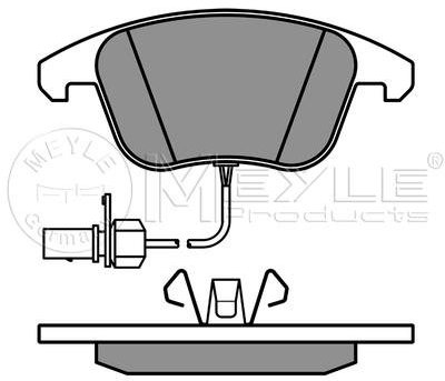 MEYLE Bremsbeläge Satz Bremsklötze Bremssteine Set Vorne 025 247 0520/W