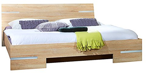 Wimex Futonbett 180 x 200 cm Anna Futonbetten Eiche Sägerau-Nachbildung L/B/H ca. 189/210/81 cm