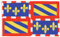 AZ FLAG - Drapeau Bourgogne - 150x90 cm - Drapeau Bourguignon 100% Polyester Avec Oeillets Métalliques Intégrés - Pavillon 110 g