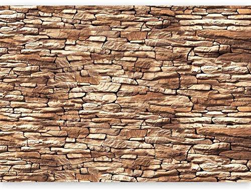 Fototapete - Tapete XXL Steinoptik 3D 500x280 cm - Foto Tapete Schlafzimmer Wohnzimmer Moderne Vliestapete XXL Wandtapete Motivtapeten Bildtapete 3d Effekt Wand Dekoration - Textur beige f-A-0474-a-b
