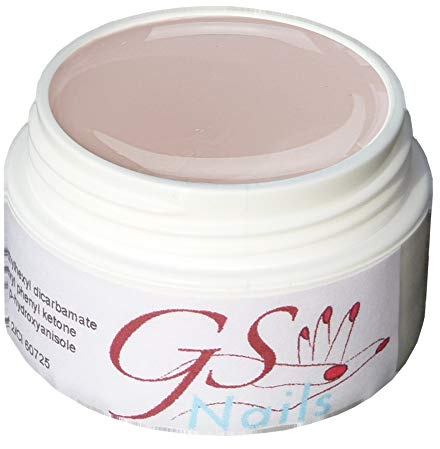 GS-Nails UV Farb-Gel für Nail-Art & Nagel-Design - 5 ml UV-härtendes Cover-Gel - Nail-Gel - selbstglättendes Nagel-Gel - Schlamm Beige 10 - B0