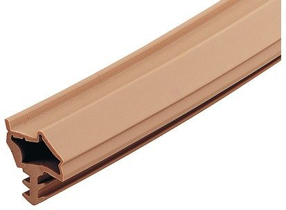 Gedotec Zugluftstopper für Zimmertür S 7210 | 1 Rolle - Türrahmen Dichtung | Länge: 25 m | Falzbreite: 12 mm | Türdichtung Kunststoff TPE weich PVC weiß matt | zum Abdichten von Türen | Türgummi