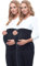 Be Mammy Damen Bauchband 169 2er Pack (Schwarz/Schwarz, 36/38)