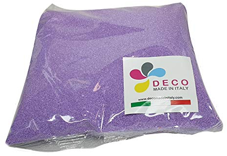 Deco Made in Italy Sable coloré 0,5 mm sac de 1 kg (glycine)