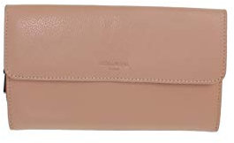 Porte-Monnaie Hexagona en Cuir ref_xga42401 Rose 1