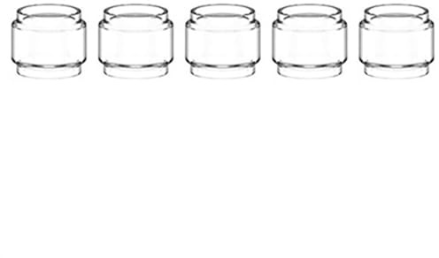 LITAO-EC, 5 Stücke Ersatz Fett Glas Tank Für Tfv8 Baby / Tfv12 Baby Prince/Moonshot/Spiralen/Vape Stift 22 Bubble Glass Fat Tube, Frei von Tabak und Nikotin (Farbe : for Tfv12 Baby Prince)