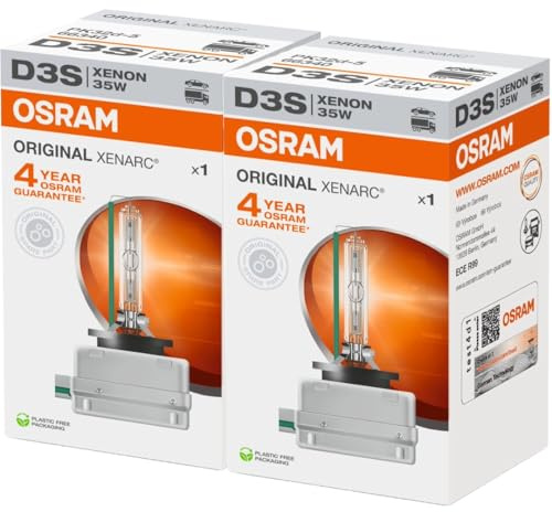 Osram 66340HBI Xenarc 35W D3S PK32D-5 4600K HID Xenon Light Bulb (2 Pack)