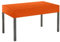 KaufPirat Premium Abdeckplane 95x110x15 cm Essbank Sitzbank Holzbank Gartenmöbel Gartentisch Hülle Abdeckung Haube Schutzhülle Abdeckhaube 900 D, 500 g/m², 6.000 mm Wasserbeständigkeit Orange