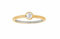 XENOX Silver Circle Damenring mit Zirkoniastein 925er Silber vergoldet - XS7279G (58 (18.5))