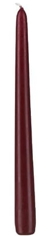 Wiedemann Kerzen Spitzkerzen Bordeaux 250 x Ø 25 mm, 12 Stück, rußarm, tropffrei, hochwertiger Docht