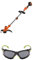 Black+Decker 36V Akku-Rasentrimmer BCSTA536B, 33cm Schnittbreite, Lieferung ohne Akku + Ladegerät, inkl. 3M™ Solus™ 1000 Schutzbrille mit Antibeschlag-Beschichtung mit Tasche S1GG