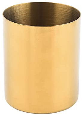 Anawakia Porte-crayons doré pour pinceaux de maquillage - Vase en forme de fleur - Organiseur de bureau - Vases de table - Pot de fleurs en acier inoxydable (1 pièce)