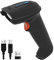 Tera Lettore di codici a barre 2D QR Wireless USB cablato 1D 2D portatile senza fili Lettore di codici a barre per codici a barre digitali/stampati Funziona con Windows Mac Linux, D5100