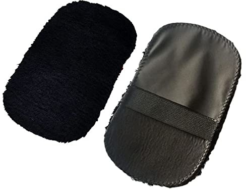 LUMoony 3Pcs Schaffell Wollhandschuh Autowaschhandschuh Einseitig Autowaschhandschuhe Wollsamt Autoreinigungshandschuhe Autoreinigung Ultraweiches Lammfell Waschpad