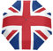 British Flag Automatic Open Close Foldable Travel Umbrella