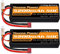 2S LiPo Akku 7,4V RC Lipo Akkus 5200mAh 50C Hartschalenkoffer mit Deans T Stecker Kompatibel mit HPI 1/8 1/10 RC Flugzeug Hubschrauber RC Auto LKW Boot (2 Packungen)