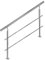 CAVATINY Edelstahl Handlauf Geländer für Treppen Brüstung Balkon mit 2 Querstreben - Innen und Außen Handlauf Geländer Treppengeländer Edelstahl Brüstung Balkon (80CM, 2 Querstreben)