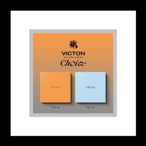 VICTON Choice 8th Mini Album CD+Poster+Photobook+Photocard+Trilogy card+Paper stand+Neon photo+Keryring+Tracking (Time Version)