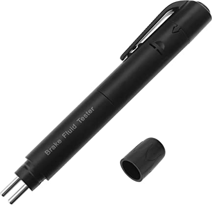 VGOL Bremsflüssigkeitstester Selbstdiagnose-Bremsprüfstift mit 5 LED-Anzeigen Tragbarer Fahrzeug-Selbstbremstester Testen von DOT3 DOT4 DOT5 Bremsflüssigkeit