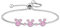 Kaguyo Mickey Mouse Armbänder für Frauen, Sterlingsilber Blau Amethyst pink Zirkonia Minnie Mouse einstellbare Unendlichkeit Freundschaftsarmbänder für Frauen und Mädchen (pink)