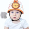 Orzbow Baby Helm mit Knieschoner,Atmungsaktiver Baby Kopfschutz zum Krabbeln und Gehen, Verstellbarer Baby Sicherheitshelm,Anti-Kollision,Ultraleicht,Hochwertige Baumwolle und EVA (Orange Löwe)