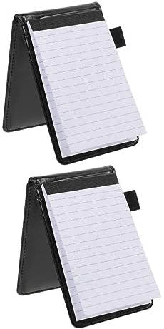 NUOBESTY 2 Stücke Tasche Notizblock Business Note Pad Reise Notebook Büro Memo Pad Haushalt Tasche Notizblock