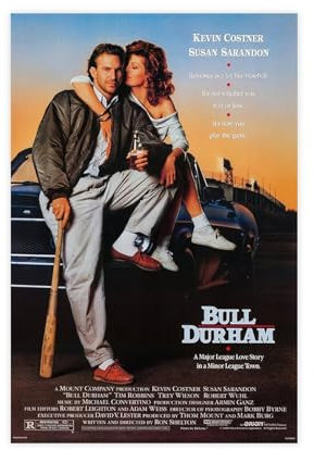 EYEZER Filmposter Bull Durham Kevin Costner, Leinwand-Poster, Wandkunst, Dekor, Bild, Gemälde für Wohnzimmer, Schlafzimmer, Dekoration, ungerahmt, 30 x 45 cm