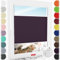 Schuette® Plissee ohne Bohren zum Kleben ● Thermo Kollektion: Violet Paradise (Violett) ● 20x100cm (Breite x Höhe) ● Suprafix Faltrollo Klebehalterung ● Bequeme Rollo Montage inkl. Video