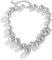Danshinbow Geometrische Runde Kugel Choker Halskette Kette Dicke Perlenketten Ketten Punk Einstellbarer Schmuck für Frauen und Mädchen (Silber)