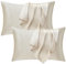 Seiwohl Satin Kissenbezug 40x70 2er Set, Weich wie Seidenkissenbezug Silk Pillowcase, Vegane Seide Kopfkissenbezug Kissenhülle Seidenkopfkissen Kopfkissen bezug für Haar und Haut, Beige