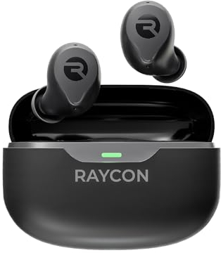 Raycon The Everyday Bluetooth Wireless Earbuds - True Wireless in-Ear Bluetooth Headset with 32 Hours Playtime, Multpoint Technology, Extreme Comfort, and Active Noise Cancellation (Carbon Black)