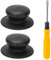2 Pezzi Pomello Coperchio Pentola Manico Coperchio Pentola Manopole di Ricambio Coperchio Pentole Pentola Coperchi Manici e Pomelli Cucina Manopole Coperchio Universale Rimovibile mit Cacciavite