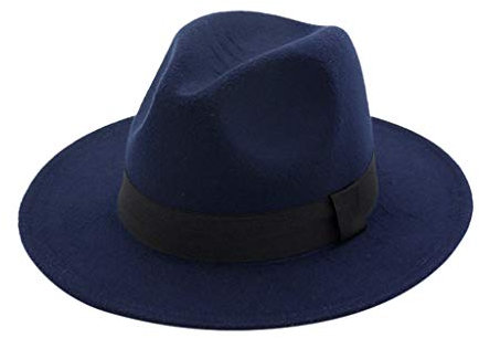 Frosch Hüte Herren & Frauen breite Mütze mit Gürtelschnalle Verstellbare Outback-Hüte Cap Ohne Schirm (Navy, One Size)