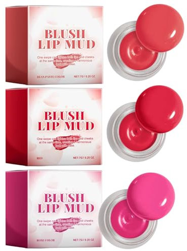 3 Lip and Cheek B lurry P udding Pot,R eddish Moment, P udding Pot Lip,B lurring Pudding Pot Lip M ud,Makeup blush for women, B lurry Pudding Pot Lip Korean, mbitious,Lip&Cheek Tint Makeup
