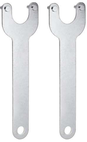 QUARKZMAN 2 Stück Winkelschleifer-Schlüssel 30mm Mitte 2mm Dicke | Metall-Sperrmutter Ersatzschlüssel Spanner