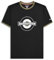 Lambretta Mens Ringer T-Shirt Black/Khaki M