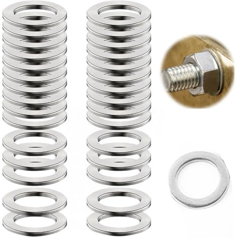 Lot de 30 rondelles de montage pour porte de chambre M10 x 16 x 1 - En acier inoxydable - Sans traces d'abrasion