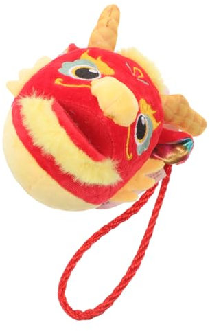 TOYANDONA Pendentif Mascotte Décorations d'anniversaire De Dragon Ornement De Voiture De Dragon Décor du Nouvel an Chinois 2024 Peluche Dragon Chinois Jouet Dragon Chinois en Tissu Rouge